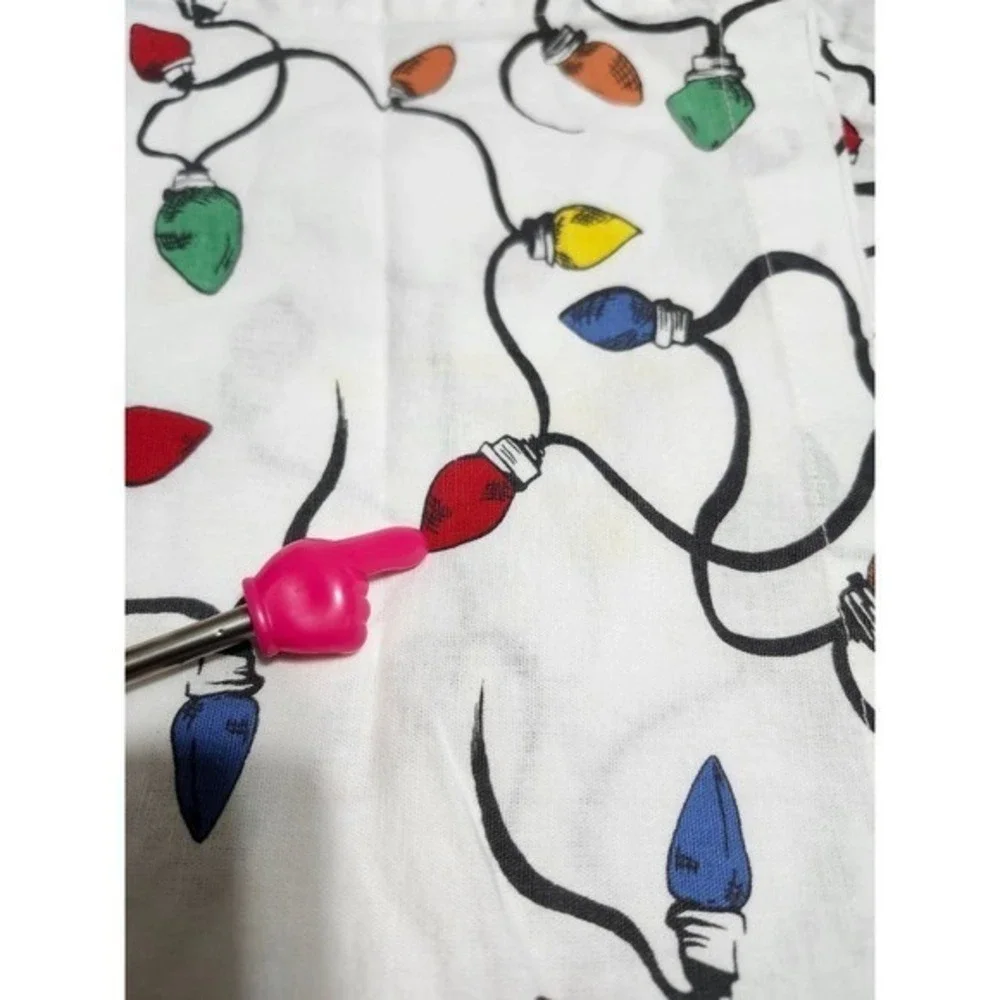 Pottery Barn Christmas Holiday Light String Cork Placemats & Napkins Set of 5‎